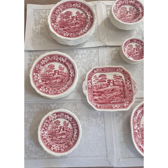 1920s Antique 85 Piece Copeland Spode's Tower China Service for 8 with Extras - Picture 2 of 10